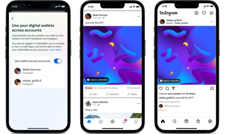 FacebookInstagram开放NFT功能允许用户连接Crypto钱包