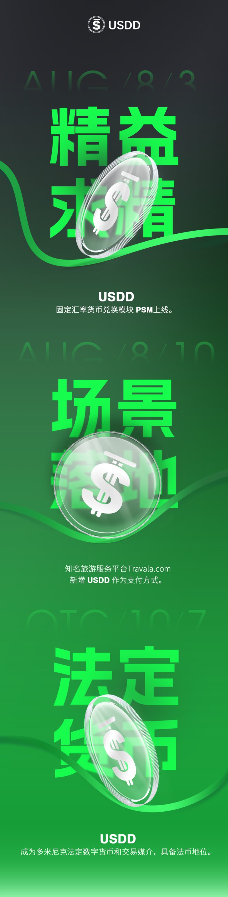 去中心化超抵押稳定币USDD「2022创世纪」系列海报新鲜出炉