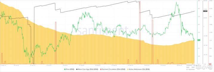 币安币9%的下跌强化了对BNB及其卖家的看法