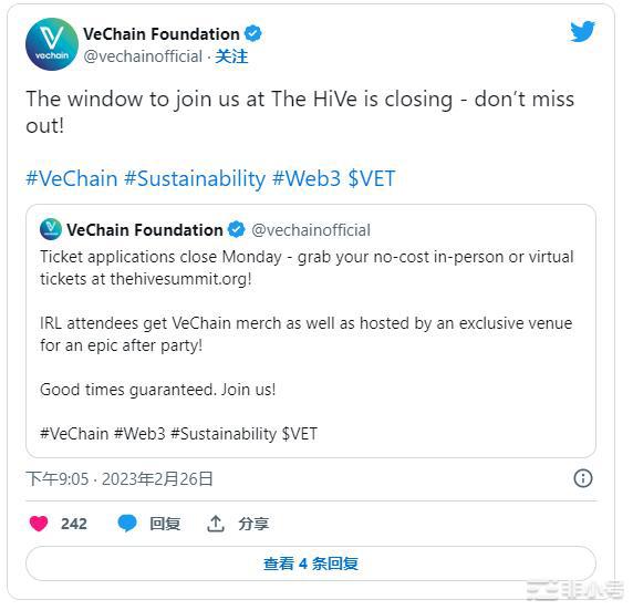 VeChain准备好作为HIVE进行大规模反弹