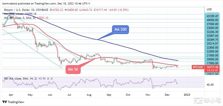 尽管存在更多损失风险但比特币（BTC）下行压力放缓