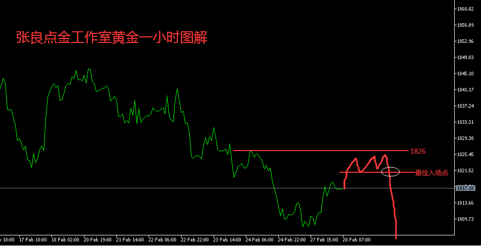 张良点金：今日黄金继续高空思路，原油反弹看跌不变！