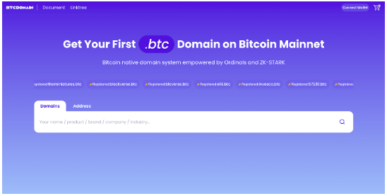 BTCDomain全新升级用更好的用户体验迎接链上网站时代到来