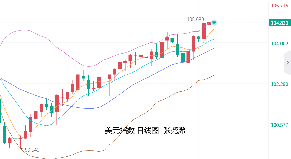 张尧浠：美盘将迎众多讲话黄金仍有望再度回落