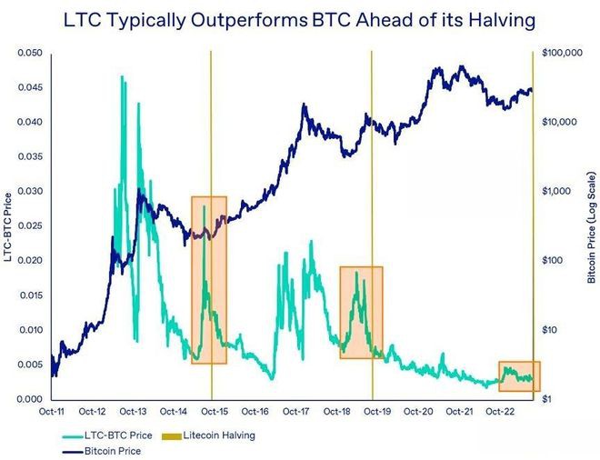 以莱特币LTC举例：比特币BTC的「减半行情」5大猜测