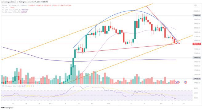 比特币价格预测——BTC能否摆脱银行危机的忧郁？