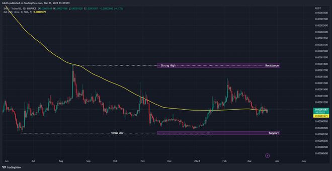 SHIB将在2023年达到0.00005美元
