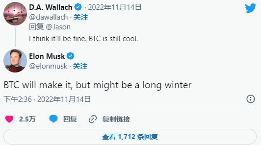 ElonMusk对加密市场的未来持乐观态度