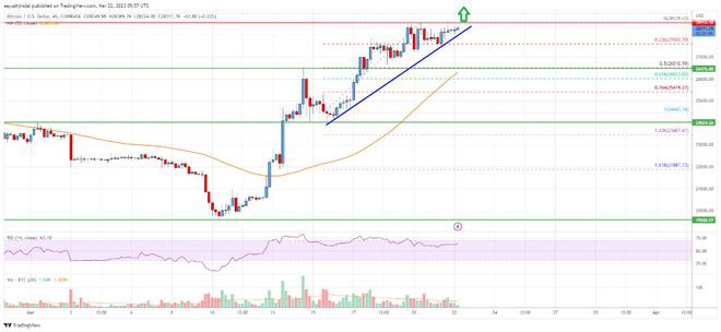 比特币价格分析：BTC可以将涨幅扩大至3万美元