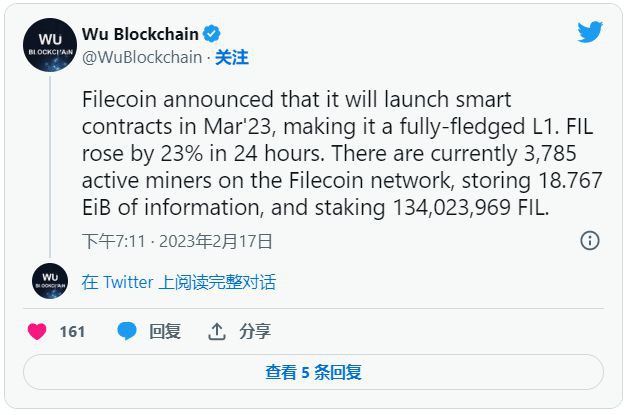 Filecoin上涨超过30%因为这项突破性的功能即将发布