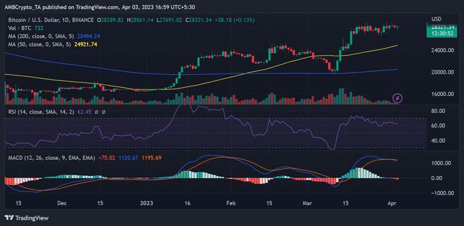 分析比特币(BTC)的增长潜力因为指标提供了截然不同的故事