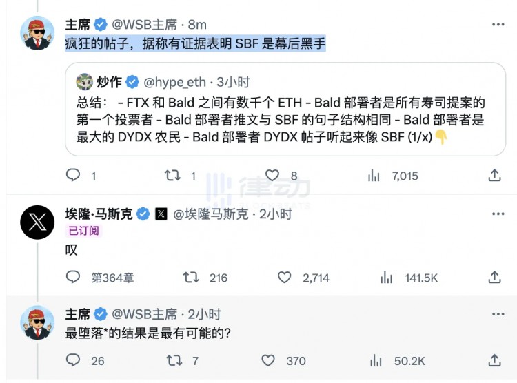 SBF竟是BALD背后主导？推特侦探们怎么看