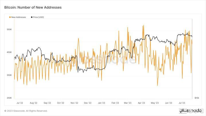 尽管价格波动BTC的新地址仍在激增这就是为什么