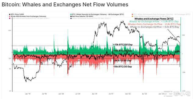 比特币鲸鱼交易所流入份额创一年新高——超过40%