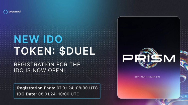 WePad Launchpad 宣布推出新的PRISM IDO，带来区块