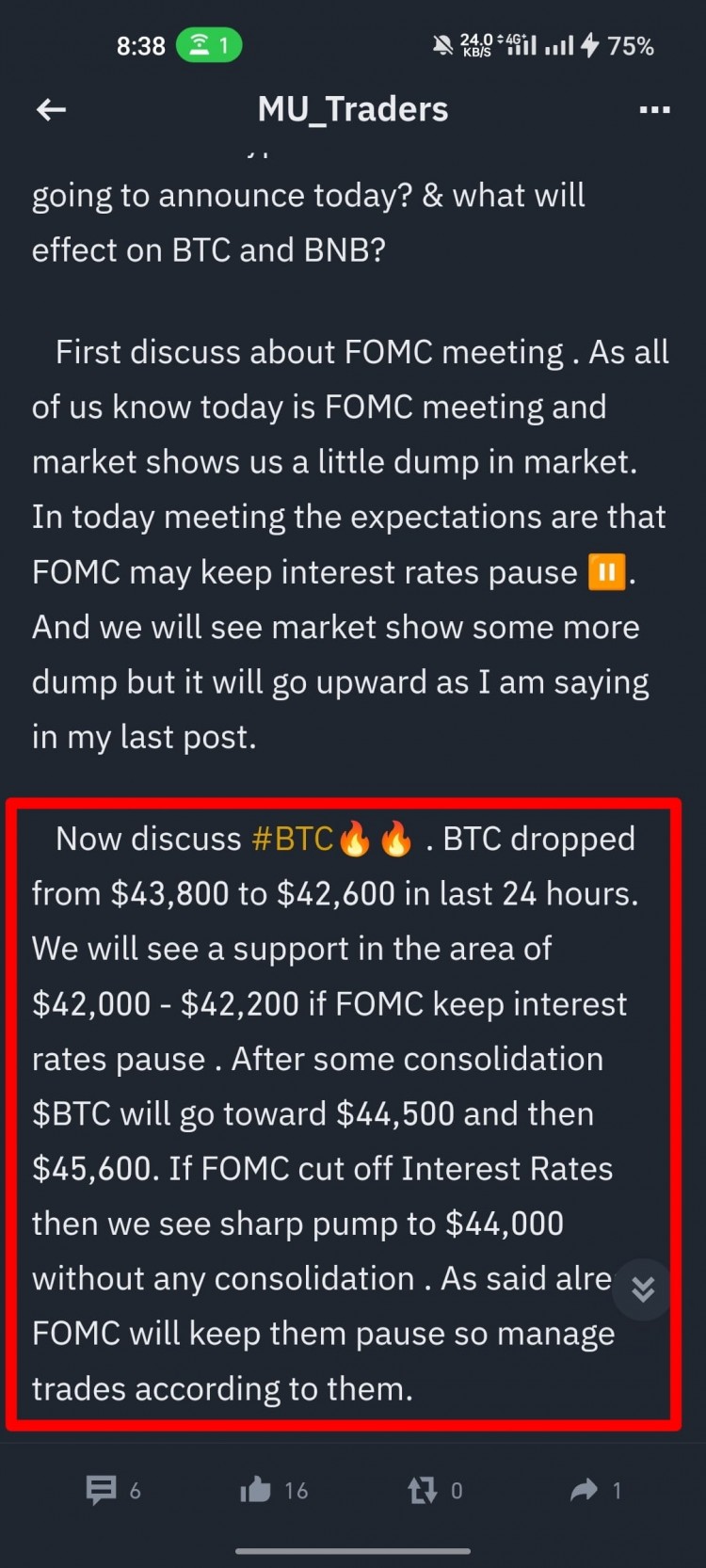 BTC和BLUR分析更新43100美元交易价格预测盘整并上涨严格遵循信号入口点和比率不要错过