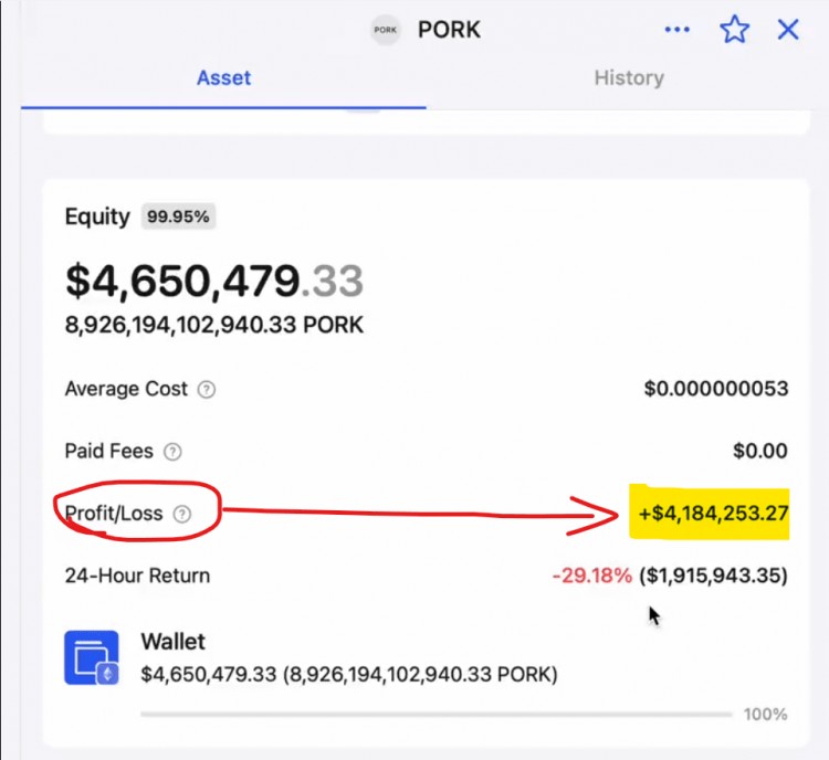 48小时内这个加密钱包从3ETH涨至4778901美元