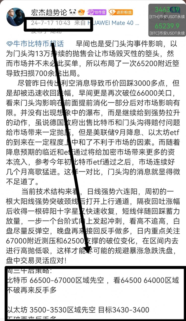 周三比特币以太坊日内总结及操作策略看涨延续突破